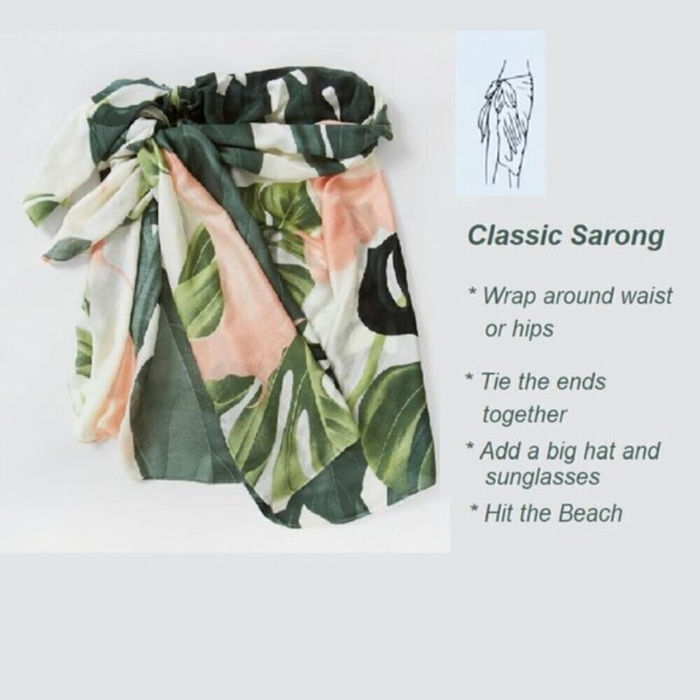 VIRGINIA WOLF TROPICAL MULTI WEAR WRAP - Picture 7 of 14